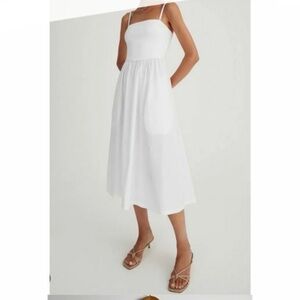Babaton Pure White Maxi Dress